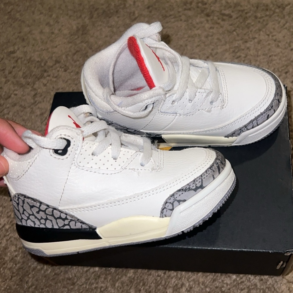 Toddler Jordan 3 Retro White Cement Reimagined